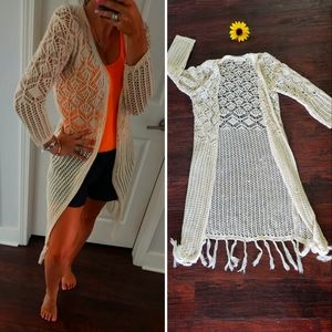 BOHO CROCHET OPEN Cardigan 💕